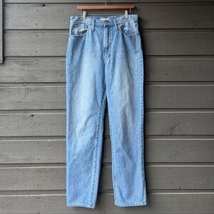 Madewell Perfect Vintage Straight Jean Applefield Wash Side-Slit Edition Size 30